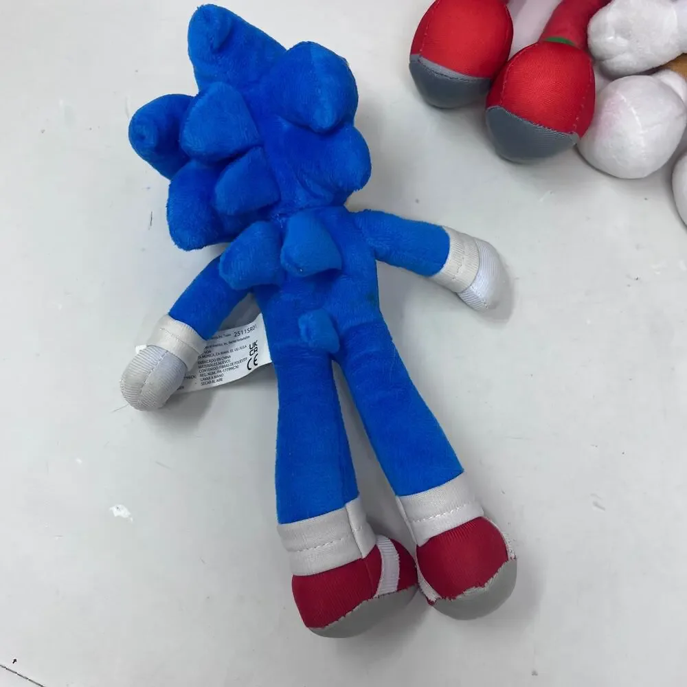 Toy Factory‎ Sonic the Hedgehog 2 Plush Lot Knuckles Amy Blue Pink Red 12